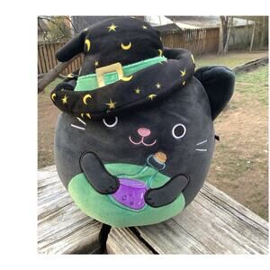 10" Cleo the Cat Witch Squishmallow Halloween Plush - Excellent Condition